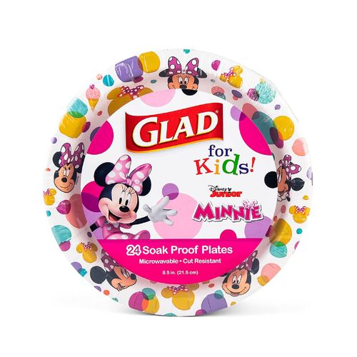 Platos de papel de Mickey y sus amigos de Disney para niños de 8.5 pulgadas 24 unidades