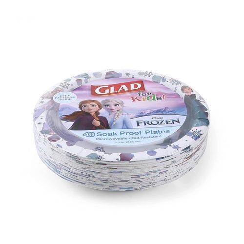 Platos de papel Frozen de Disney 8.5 pulgadas 40 unidades